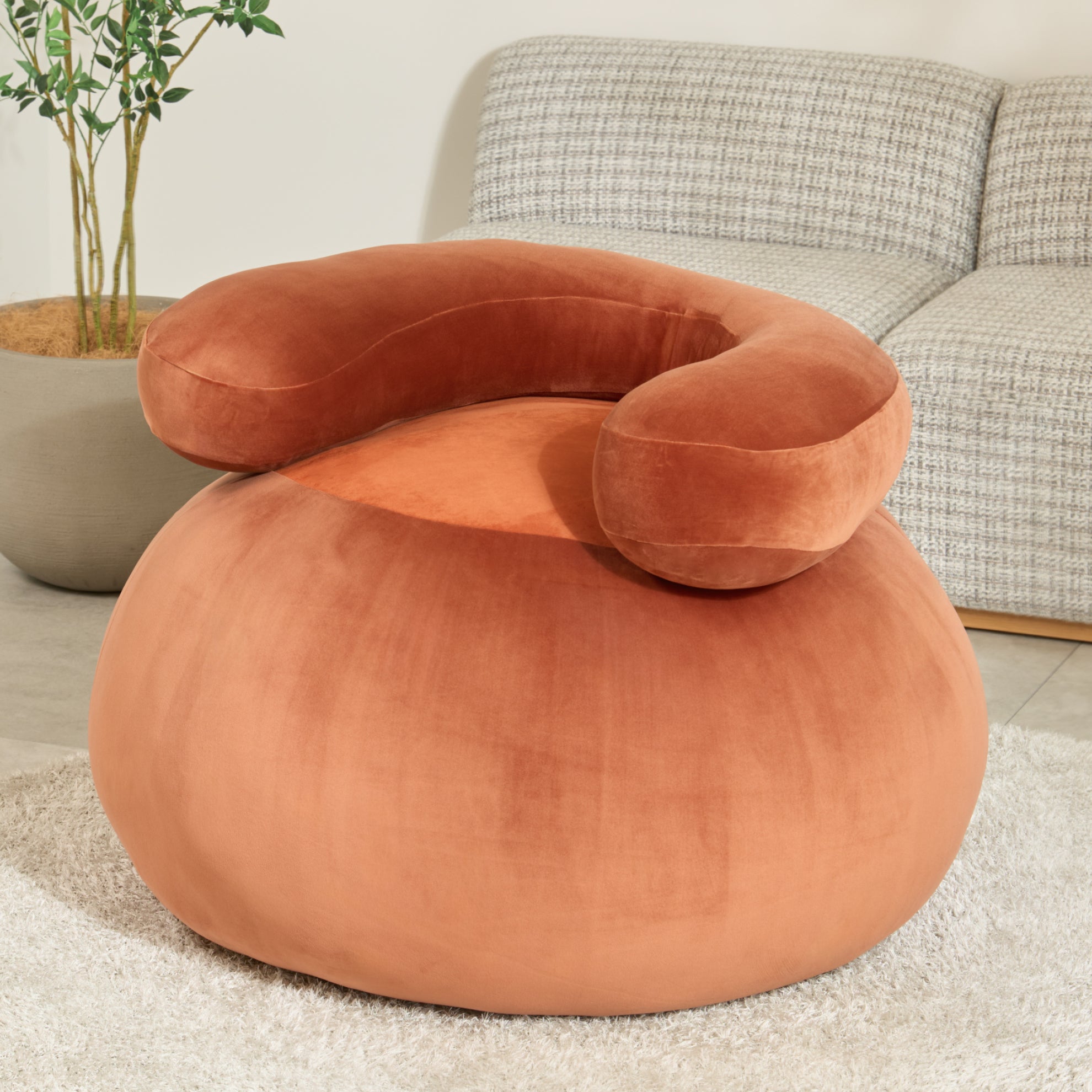 【新品未開封】 YURUMARU ゆるまる クッション ソファ テラコッタ YURUMARU ARCH CUSHION | YURUMARU